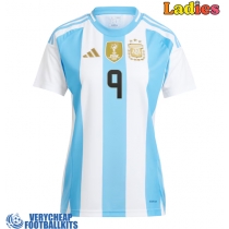 Argentina Julian Alvarez #9 Replica Home Shirt Ladies Copa America 2024 Short Sleeve